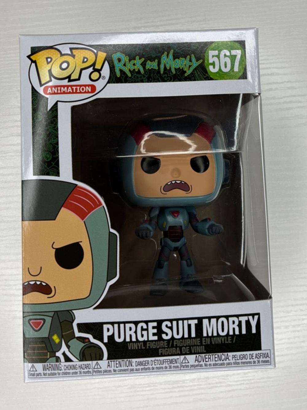 Pop! Animation Purge Suit Morty – Teal & Red Helmet